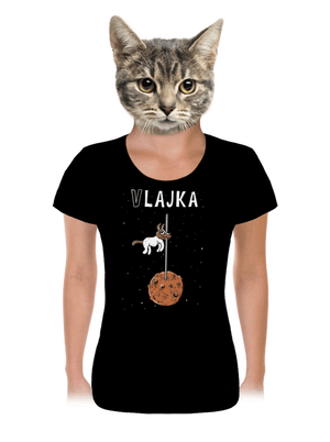 Vlajka dámske tričko Black