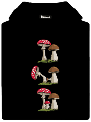 Z hubárskej kroniky pánska mikina klokanka Black