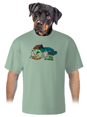 Kocky sú hodené unisex tričko oversized Sage