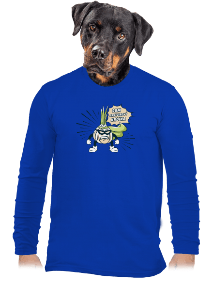 Antivirový hrdina pánske dlhý rukáv Royal Blue