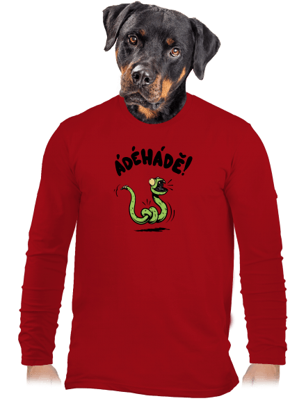 Ádéhádě pánske dlhý rukáv Red