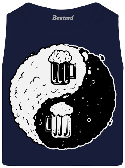 Jin Jang pivo pánske tielko French Navy