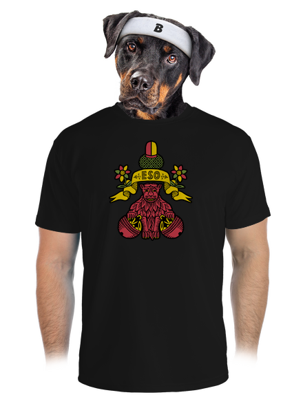 Guľové eso pánske športové tričko Black