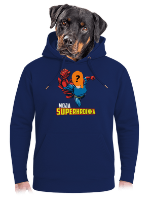 Moja superhrdinka unisex mikina premium Navy
