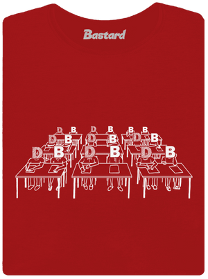 Cimrman: Debil, blbeček dámske tričko s lemom Red Mal