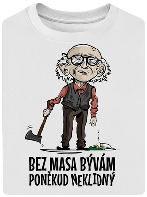 Neklidný bez masa unisex tričko oversized White