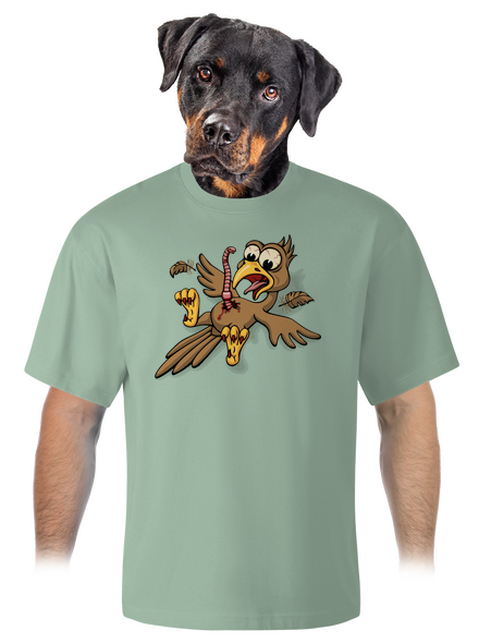 Dážďovkovotrelec unisex tričko oversized Sage