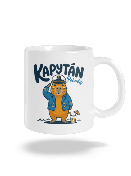 Kapytán pohody klasický hrnček White
