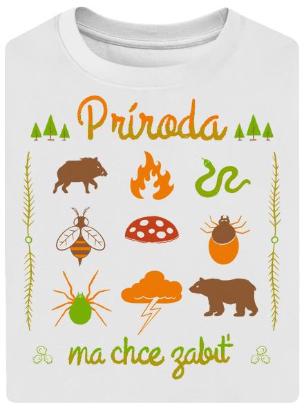 Príroda ma chce zabiť unisex tričko oversized White