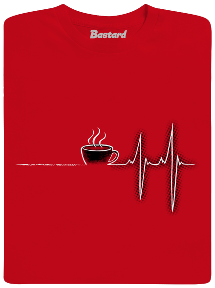 Coffee help pánske tričko Red