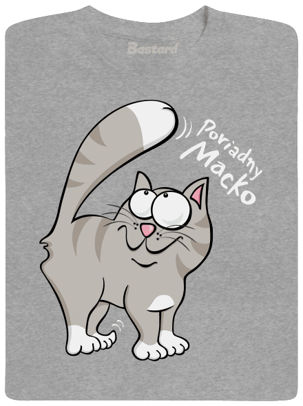 Macko a Micka pánske tričko Sport Grey