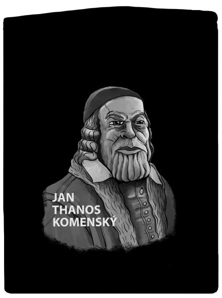 Jan Thanos Komenský dámska mikina na zips Black