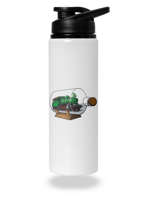 Lokomotíva vo fľaši flaša na vodu White