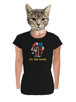 Spí-der Mann dámske tričko prémium Black