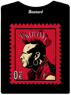 Známka punku dámske tričko prémium Black