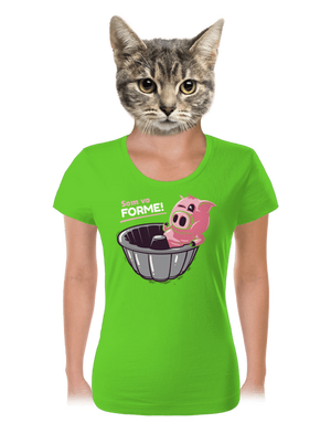 Vo forme dámske tričko Apple Green