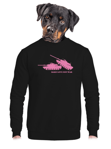 Tanky unisex mikina bez kapucne Black