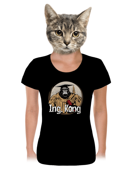 Ing. Kong dámske tričko Black