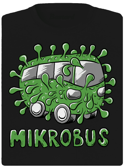Mikrobus dámske športové tričko Black
