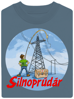 Silnoprúdár unisex mikina bez kapucne Nordic Blue