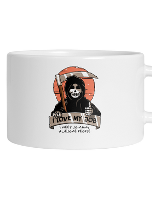 I love my job hrnček makronka White