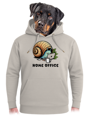 Slimákov home office unisex mikina premium Pastel Macchiato