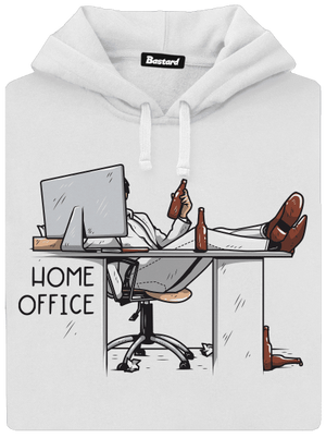 Home Office dámska mikina klokanka White