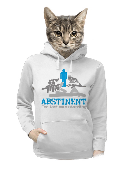 Abstinent dámska mikina klokanka White