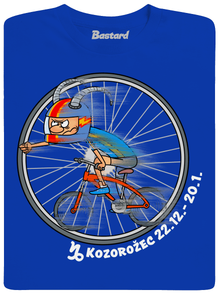 Cyklistický horoskop: Kozorožec pánske dlhý rukáv Royal Blue