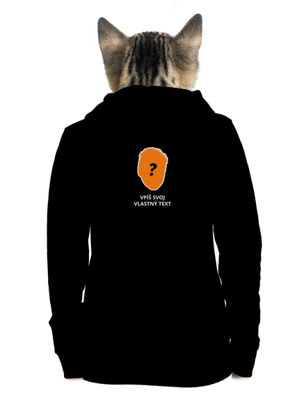 Tvoja hlava dámska mikina na zips Black