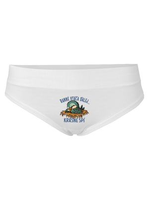 Ranné vtáča spí dámske nohavičky White