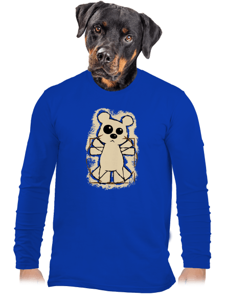 Da Vinci Teddy pánske dlhý rukáv Royal Blue