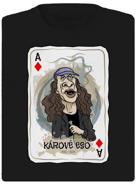 Kárové eso dámske športové tričko Black