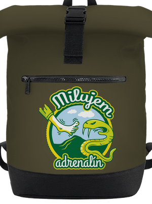 Milujem adrenalín batoh Military Green