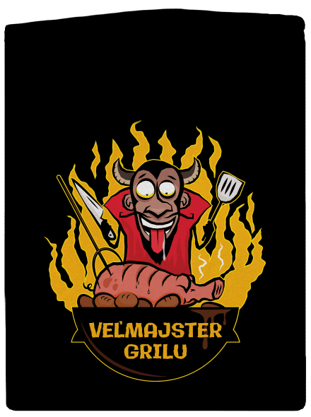 Veľmajster grilu dámska mikina na zips Black