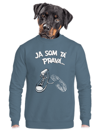 unisex mikina bez kapucne