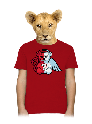 Anjel vs. diabol detské tričko Red