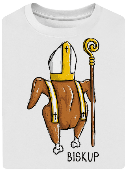 Biskup unisex tričko oversized White