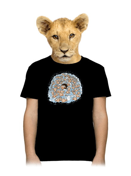 Nejdem s davom detské tričko Black