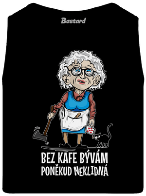 Neklidná bez kafe pánske tielko Black