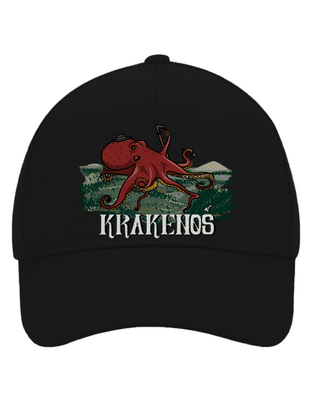 Krakenoš šiltovka baseballka Black