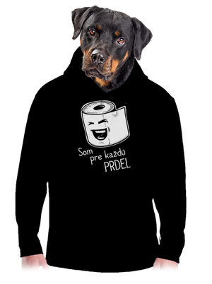 Prdel pánska mikina klokanka Black