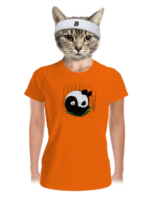 Dve spiace pandy dámske športové tričko Neon Orange