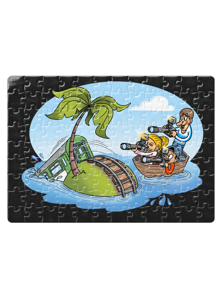 Ostrov železnice puzzle White