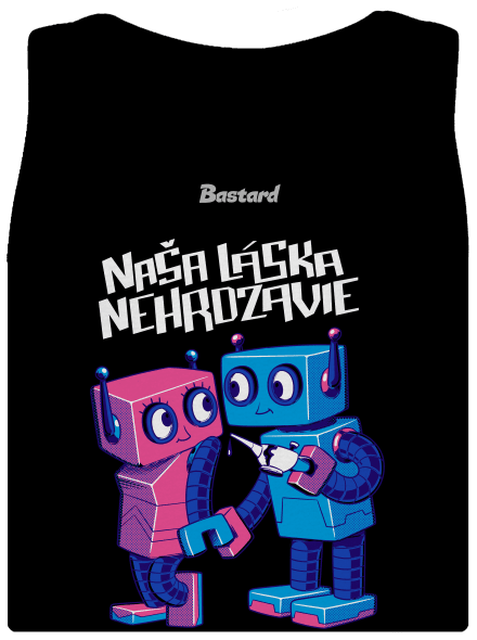 Roboti dámske tielko klasické Black