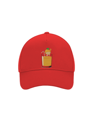 Opitý pomaranč šiltovka baseballka Classic Red