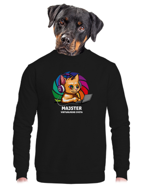 unisex mikina bez kapucne