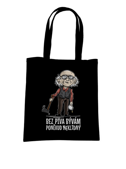 Neklidný bez piva taška Black