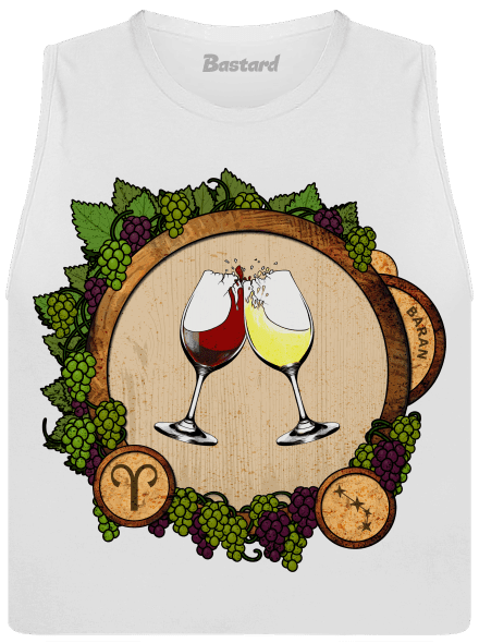 Vínny horoskop: Baran dámske tielko voľné White