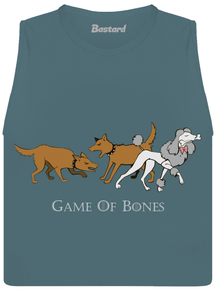 Game of Bones dámske tielko voľné Heather Deep Teal
